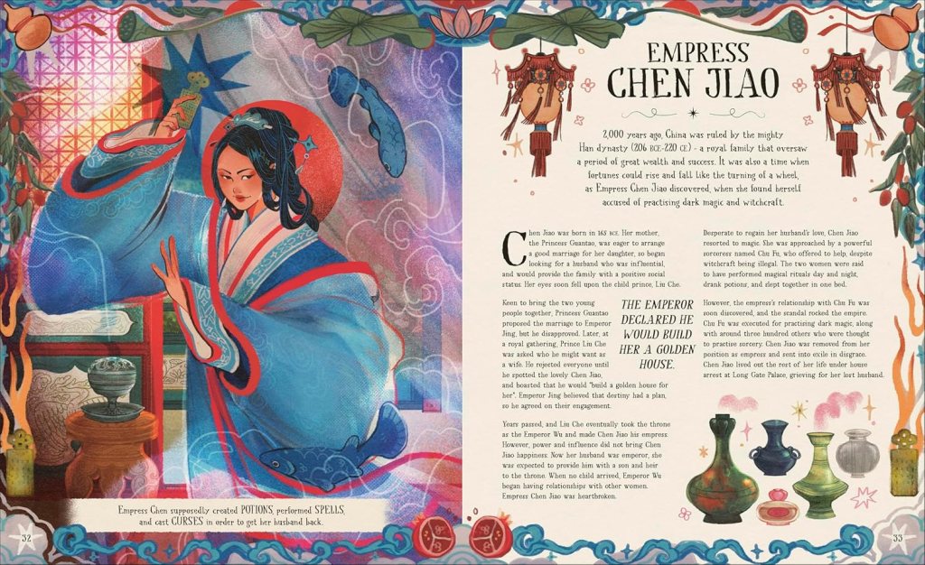 The Empress Chen Jiao Page from The Extraordinary History Of Witches - Hazel Atkinson 